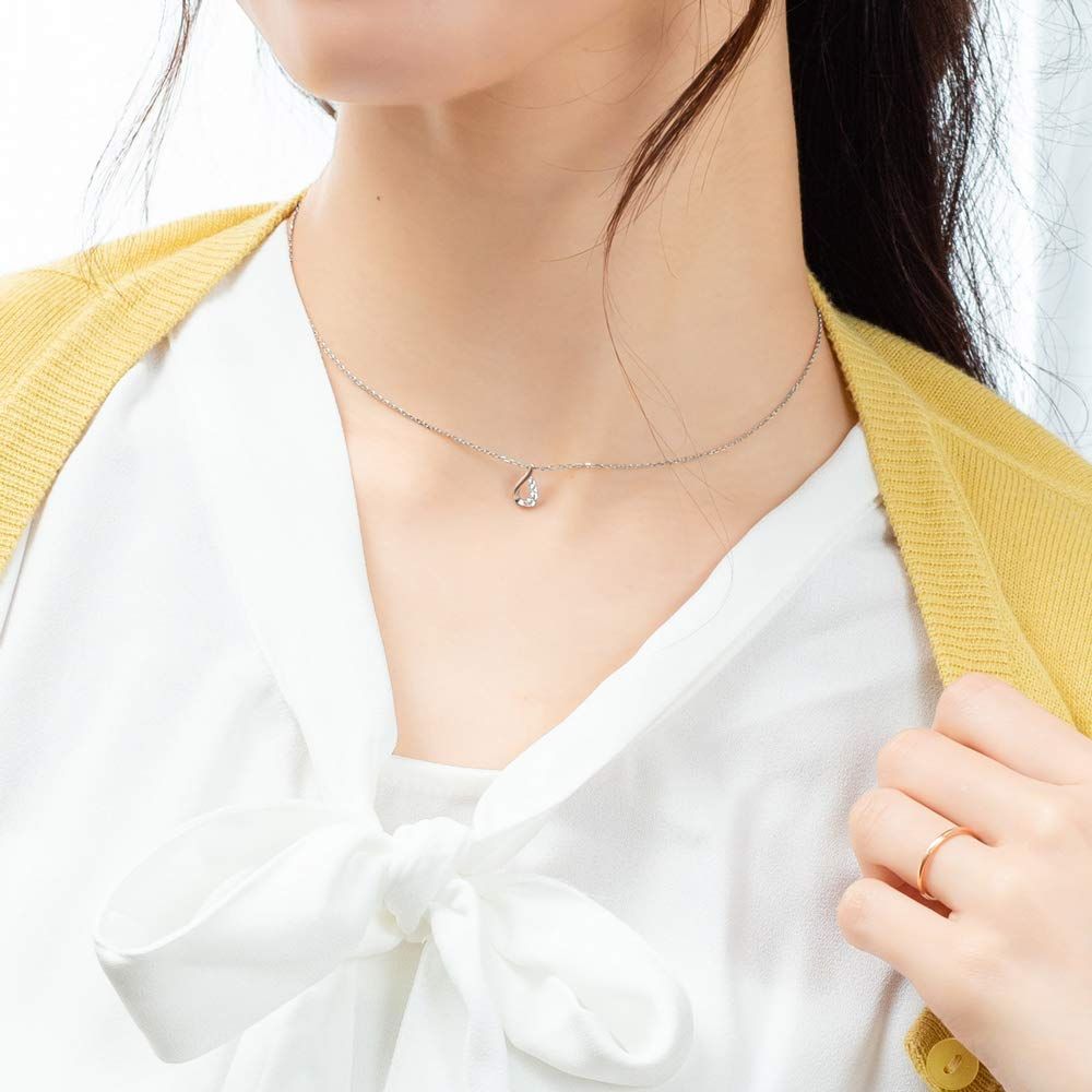 人気アイテムお得に購入！ 数量 0772-0650-0016-0000 ネックレス しずく キュービックジルコニア シルバー BLOOM ブルーム
