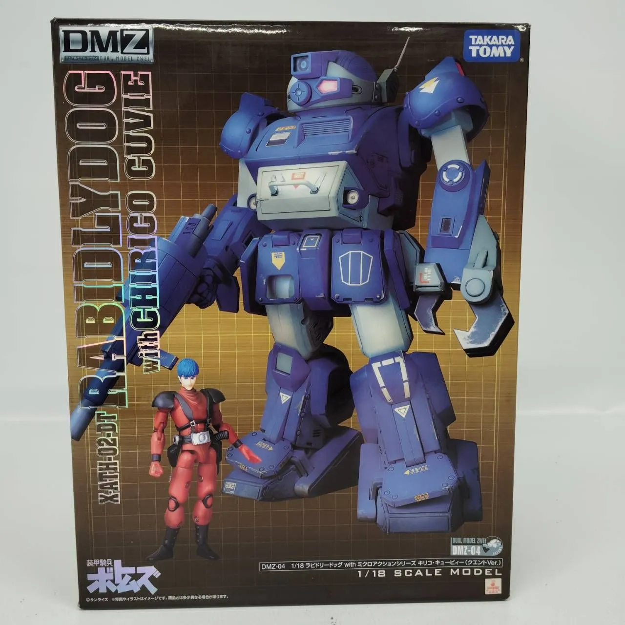 ♪ボトムズ　1/18ラビドリードッグ　キリコ・キュービー(クエントVer.)♪ DMZ-04 ラビドリードッグ with キリコ・キュービー(クエントVer