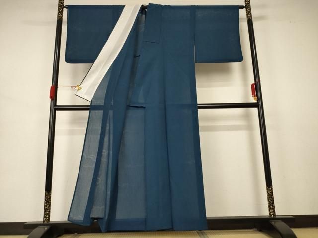 平和屋着物 夏物 色無地 雲取り紋紗 百入茶色 AABB2521jd