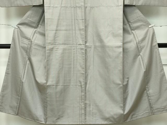 平和屋本店□極上 男性 西陣 鳥居良 茶喜謹製 お召 留紺色 証紙