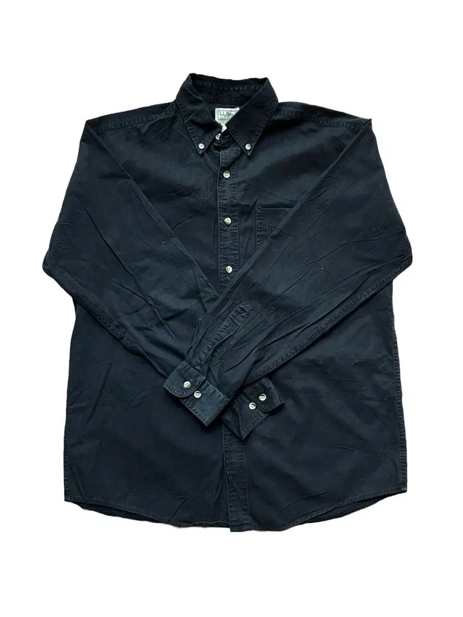 L.L.Bean(L・L・ビーン) 黒 コットン シャツ M ー REG
