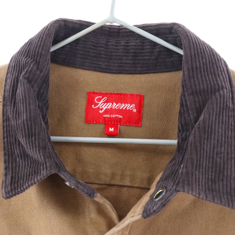 SUPREME (シュプリーム) 19AW script canvas snap shirt スクリプト