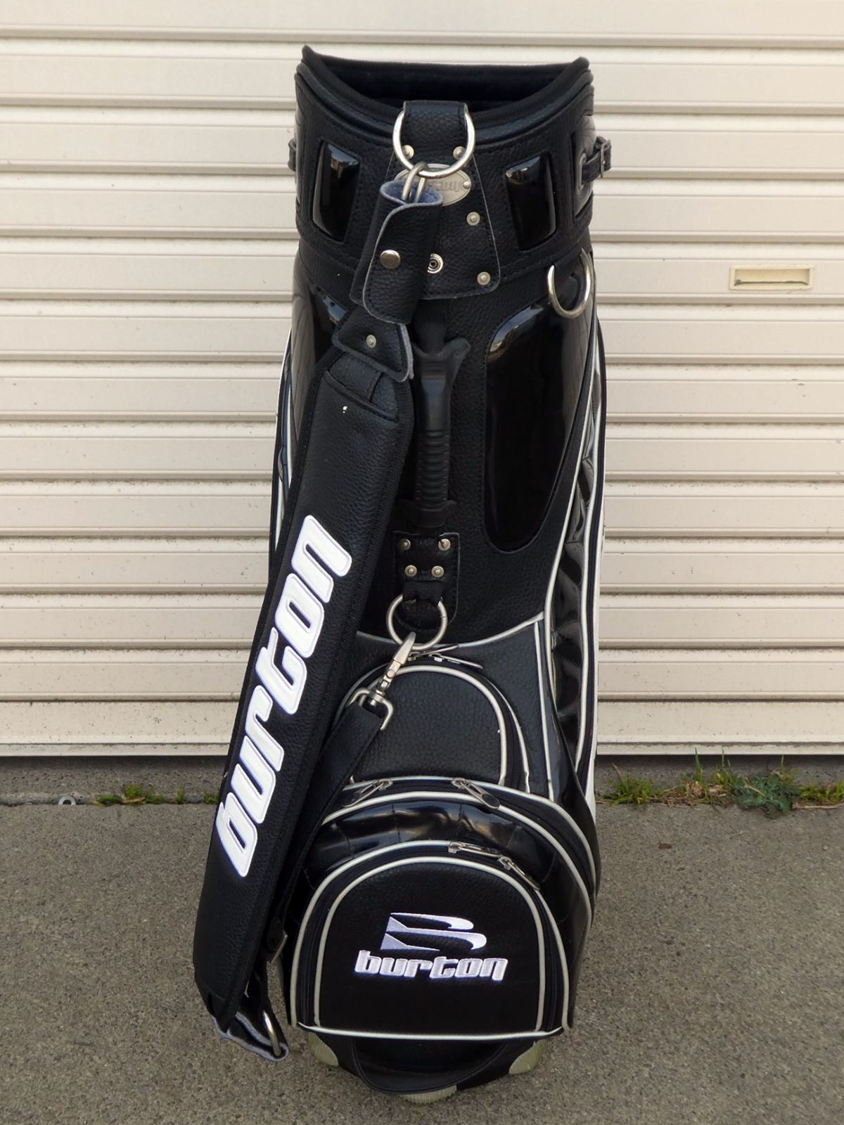 Q800【激安】バートン BURTON キャディバッグ ゴルフバッグ 中古 現状