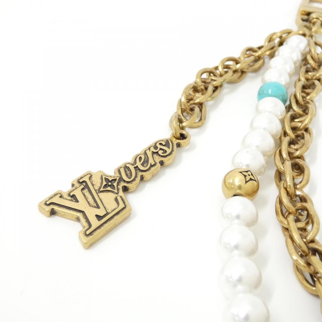 ルイヴィトン バッグ チャーム チェーン ターコイズロデオ M02097 極美