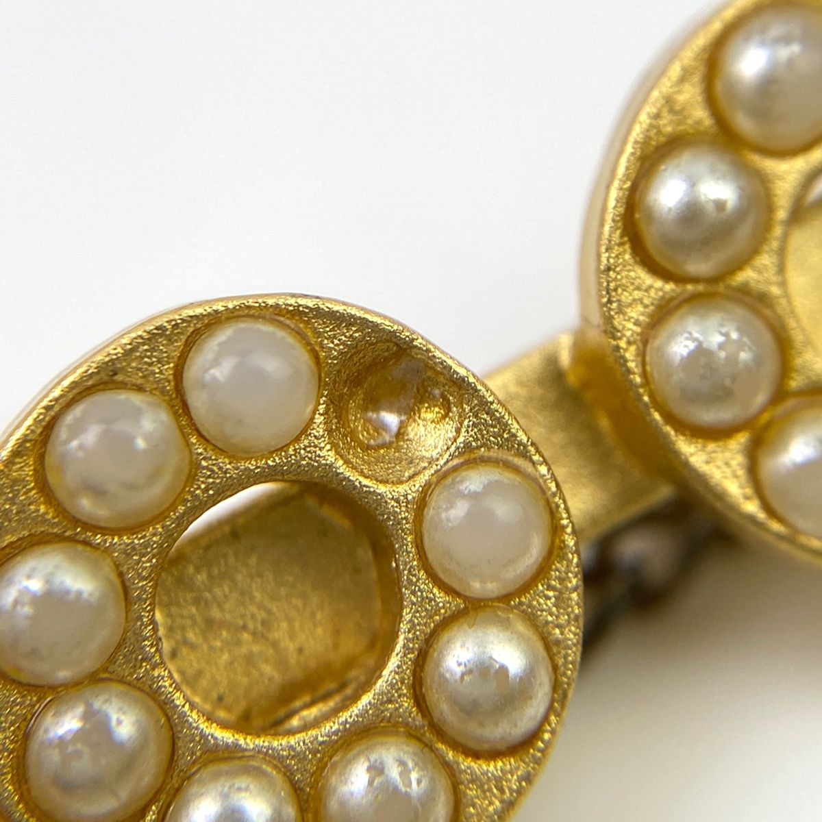 シャネル GP CCマークブローチココマークヴィンテージパールゴールド