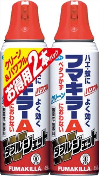 まとめ買い-15点セット フマキラーＡダブルジェット４５０ＭＬ２Ｐ フマキラー 殺虫剤 ハエ 蚊