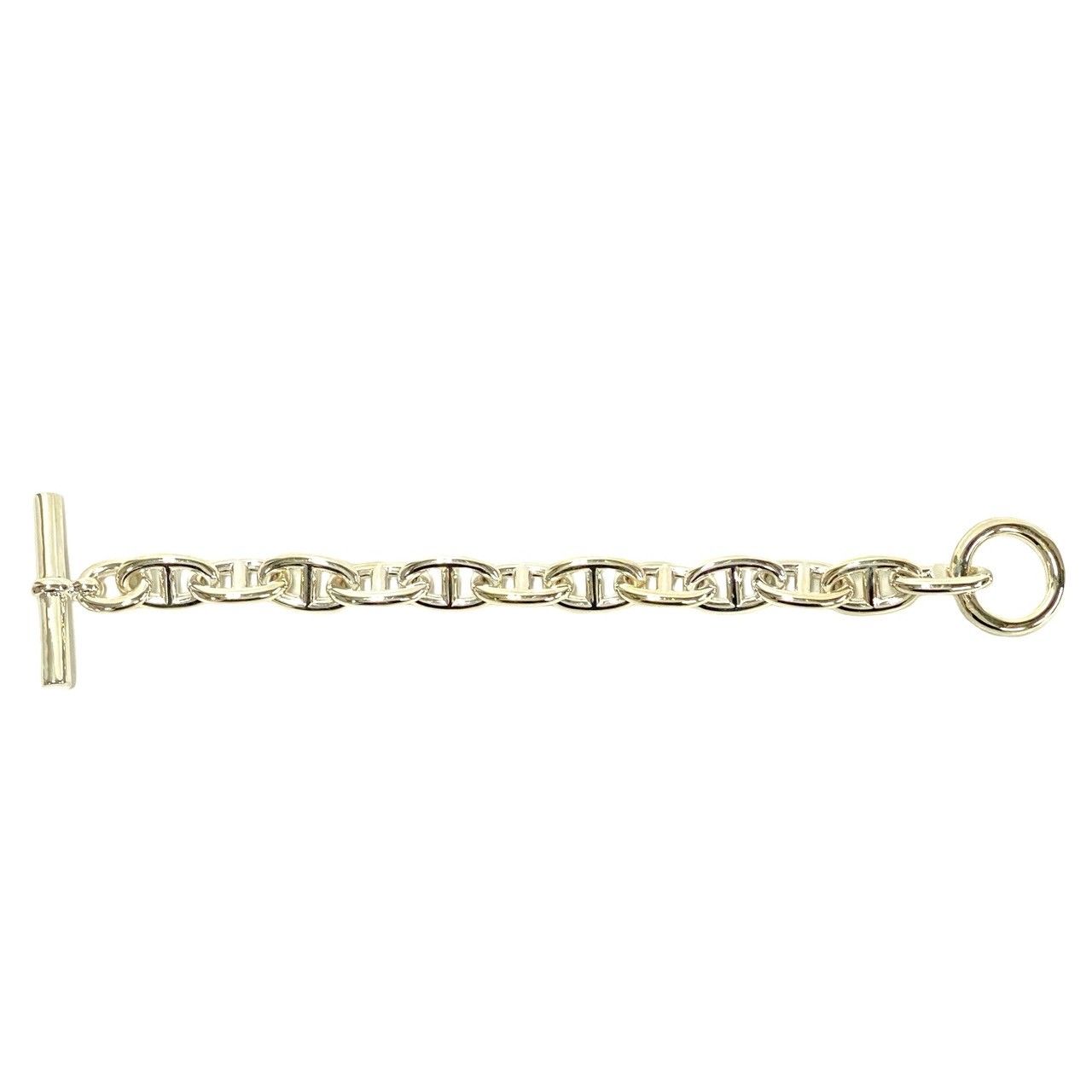 ほぼ未使用 HERMES エルメス シェーヌダンクルTGM 12コマ シルバー925 