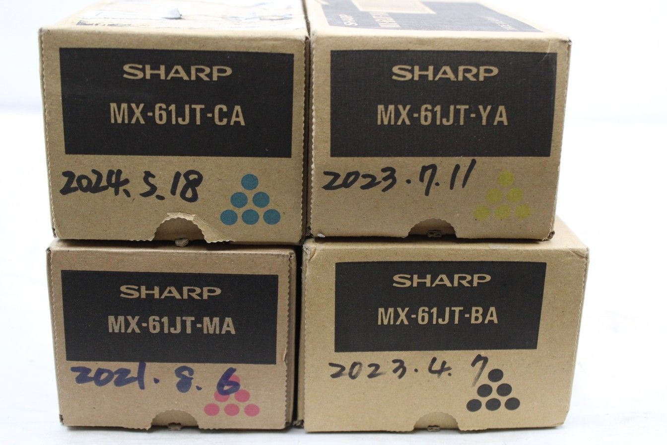 未使用 シャープ 純正 トナー MX-61JT 4色（CA/MA/YA/BA） SHARP 