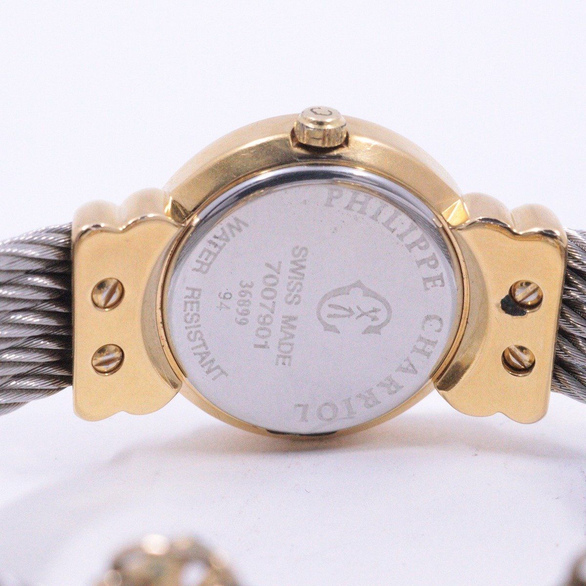 新品電池✨ シャリオール サントロペ 12Pダイヤ シェル文字盤 腕時計