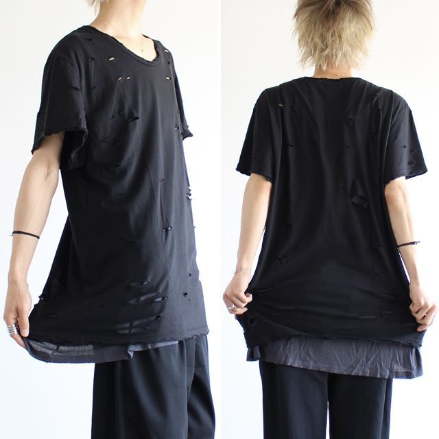クラッシュ加工ビッグカットソー