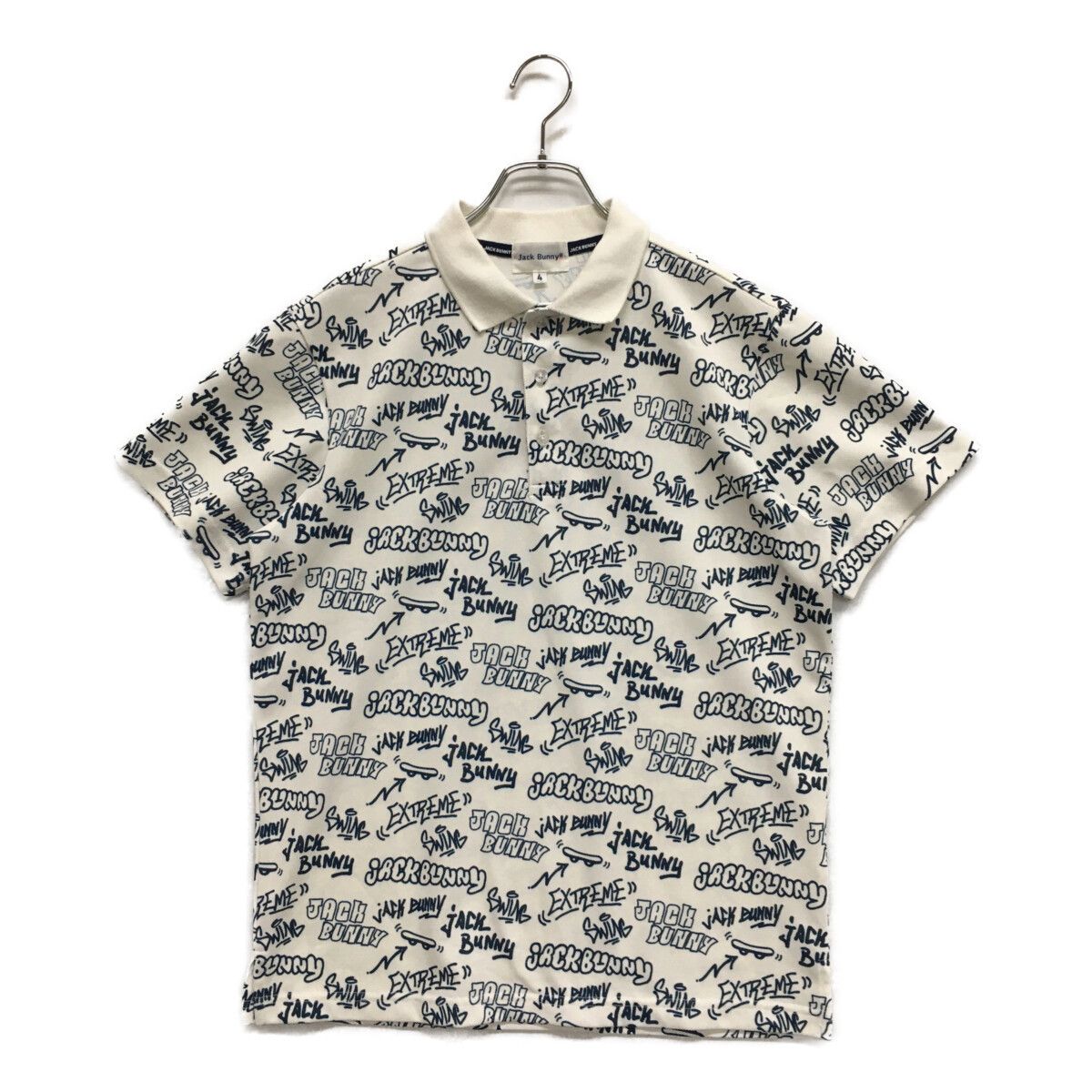 中古 メンズ ジャックバニー Jack Bunny!! 半袖ポロシャツ 4(M) 白