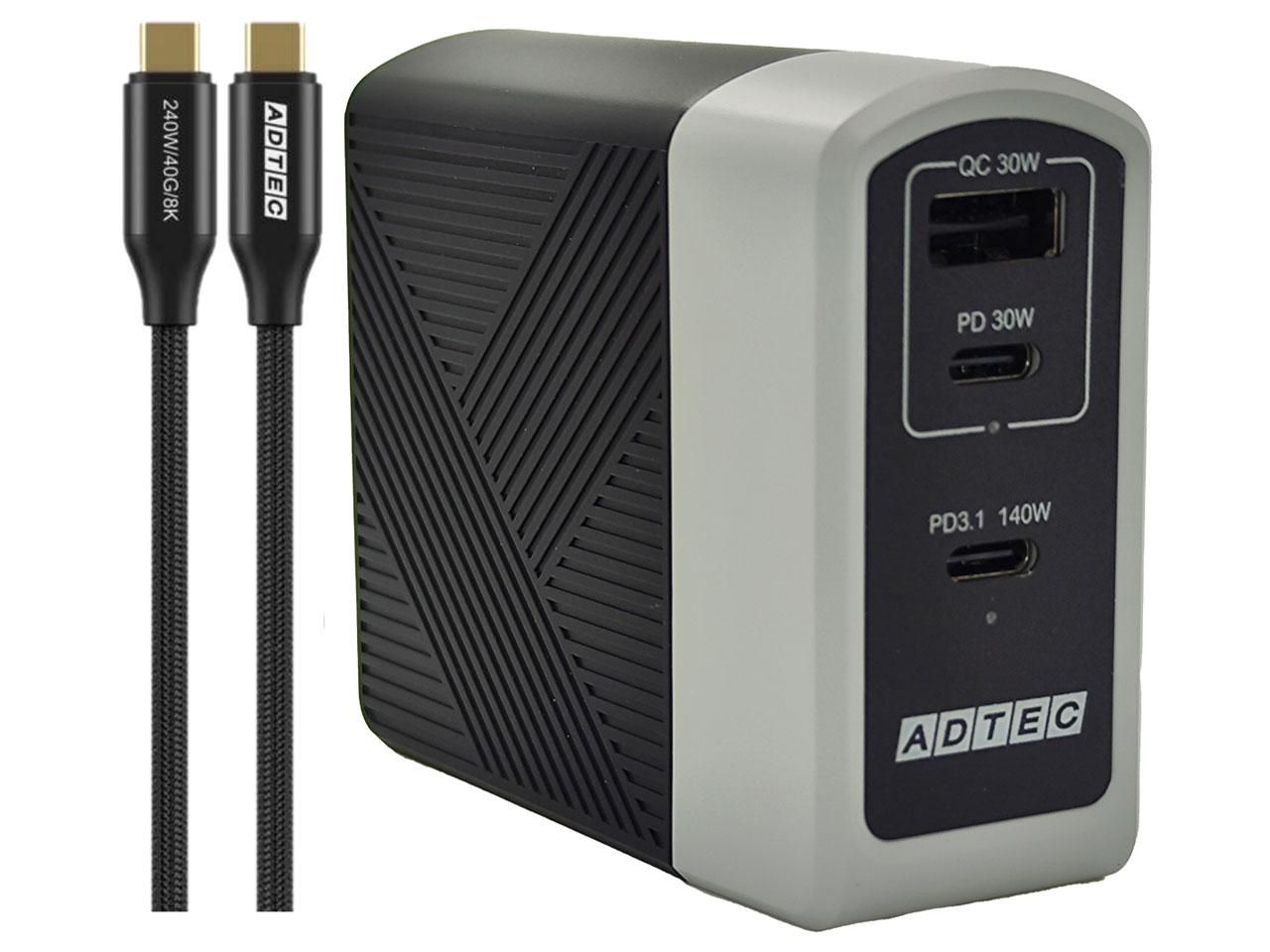 【新品未開封】PD 3.1 モバイルバッテリー 140W PC充電可 Amazon | AOHI Magcube 140W USB-C充電器 3ポート GaN+採用 PD3.1/PPS対応 最大140W出力  単ポート100W 急速充電器 折りたたみ式プラグ ノートPC充電器 MacBook Pro 16インチ Dell XPS iPad Pro  Galaxy ...
