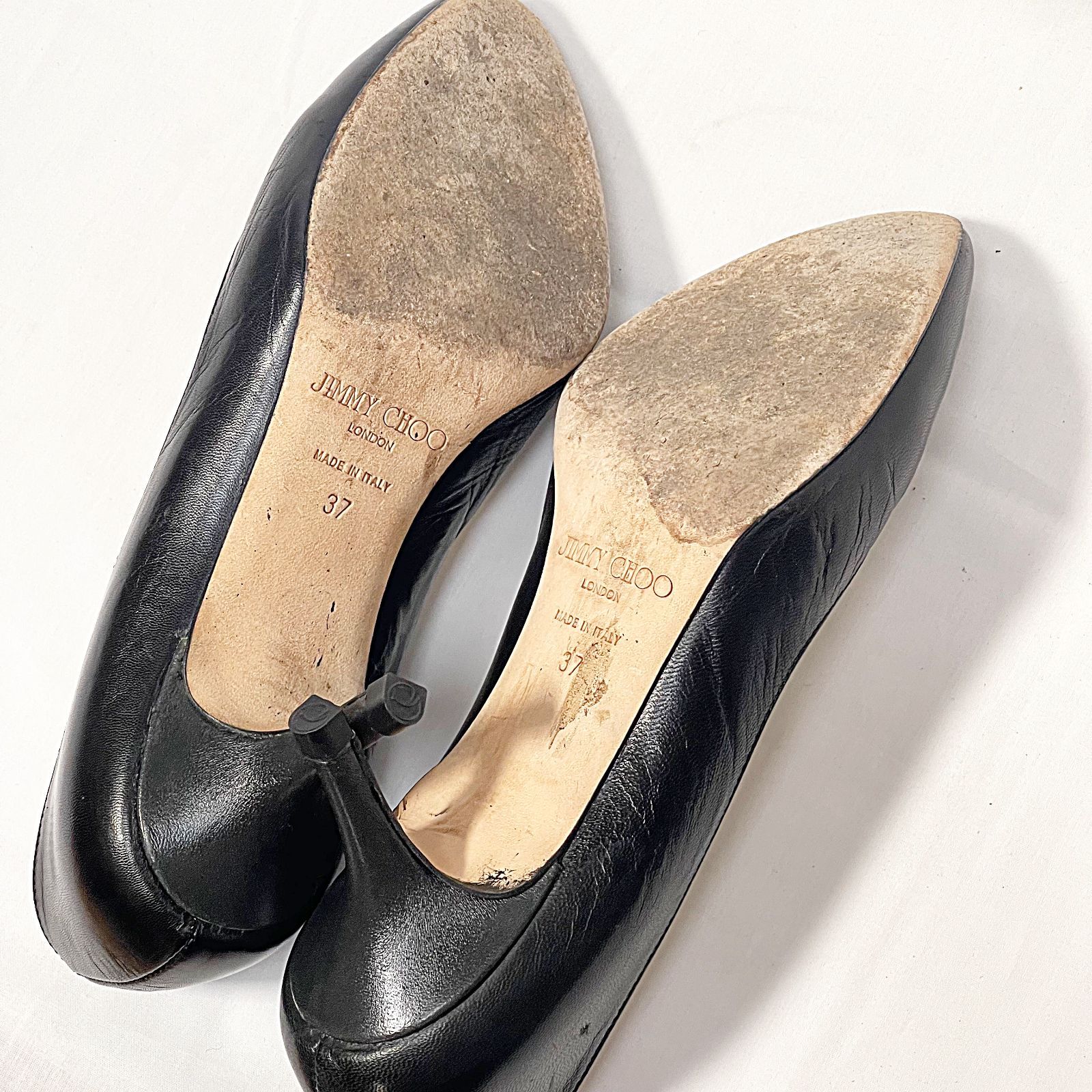 JIMMY CHOO ジミーチュウ パンプス ブラック 箱付き 6cmヒール 37 