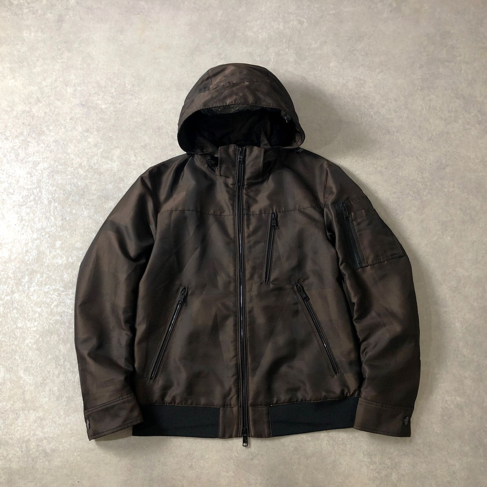 BLACK LABEL CRESTBRIDGE 2way シャドーチェック ブルゾン ジャケット 