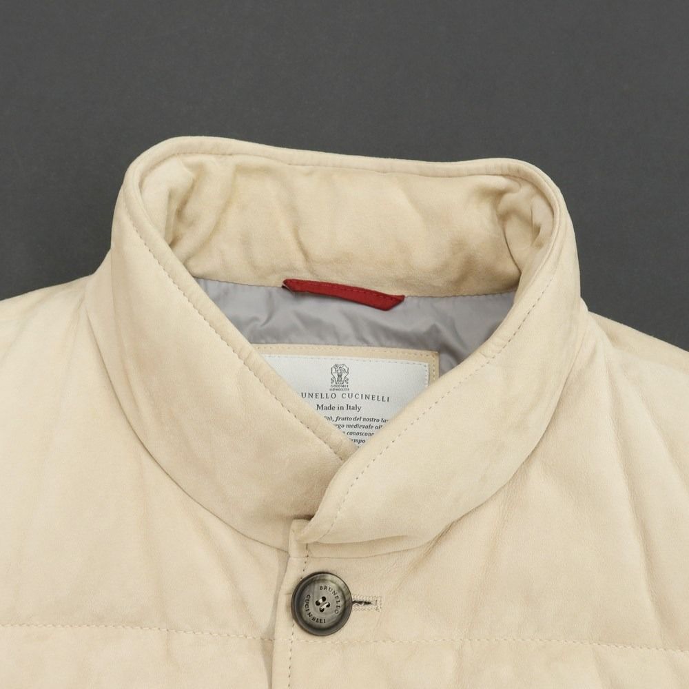中古】ブルネロクチネリ Brunello Cucinelli スエード レザー ダウン