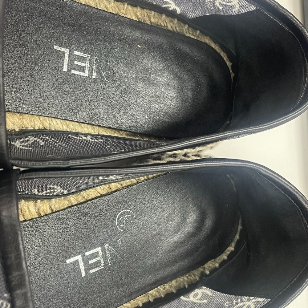 シャネル G34673 CC ココマーク スリッポン エスパドリーユ メッシュ