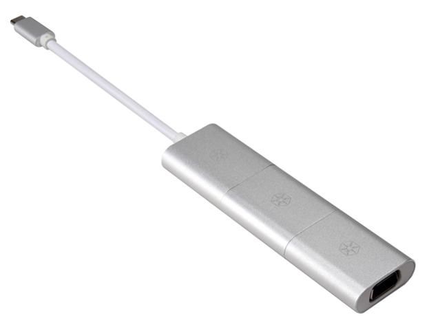 【新品・2営業日で発送】SILVERSTONE USB3.1 Type-C接続Mini DisplayPort／HDMI／VGA変換コンビネーションアダプタ