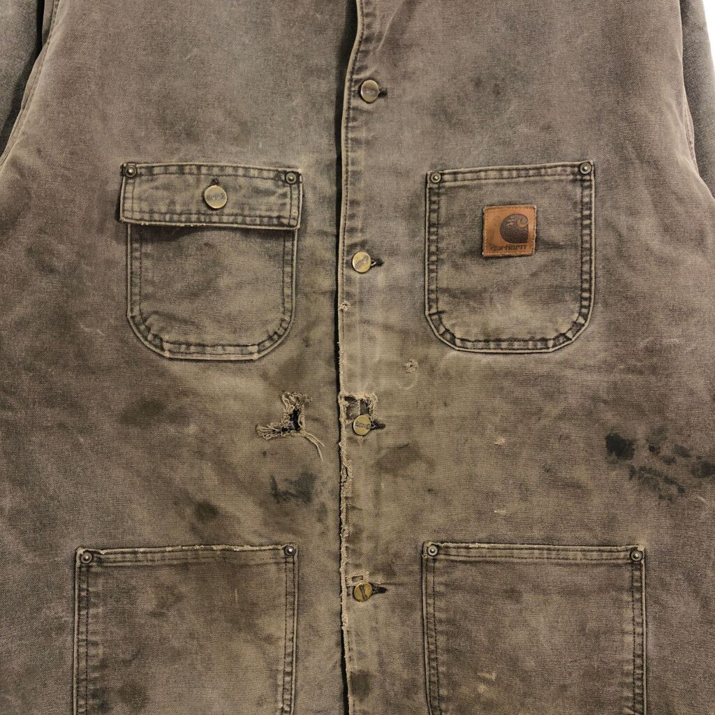 00年代 USA製 Carhartt カーハート ミシガンチョアコート 大きいサイズ