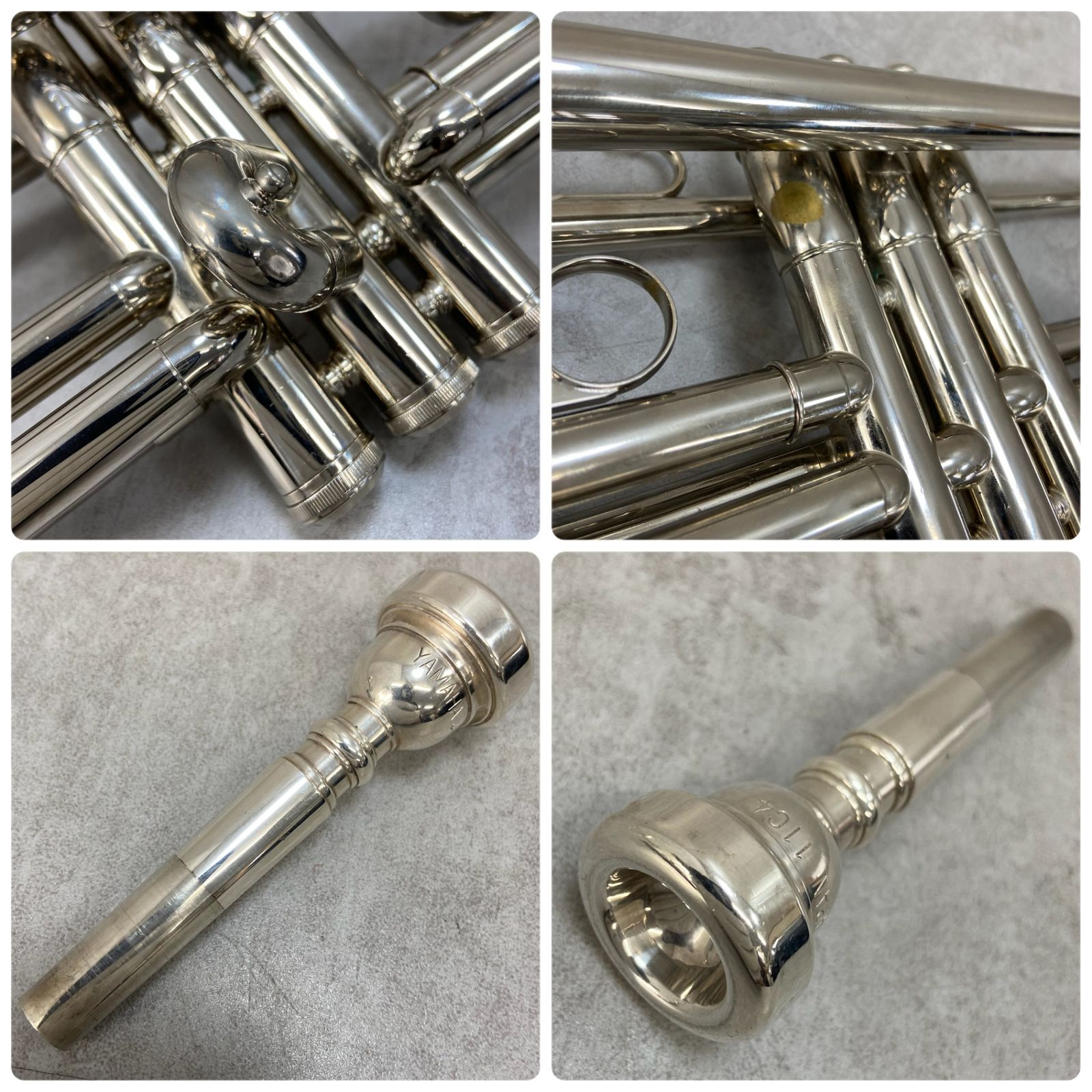 美品　ヤマハ　YTR-1310　B♭トランペット　ニッケルメッキ　イエローブラス YAMAHA トランペット YTR-1310 イエローブラス Mボア ハード