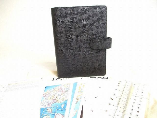 ルイヴィトン LOUIS VUITTON タイガ アジェンダ MM 手帳カバー システム手帳 メンズ