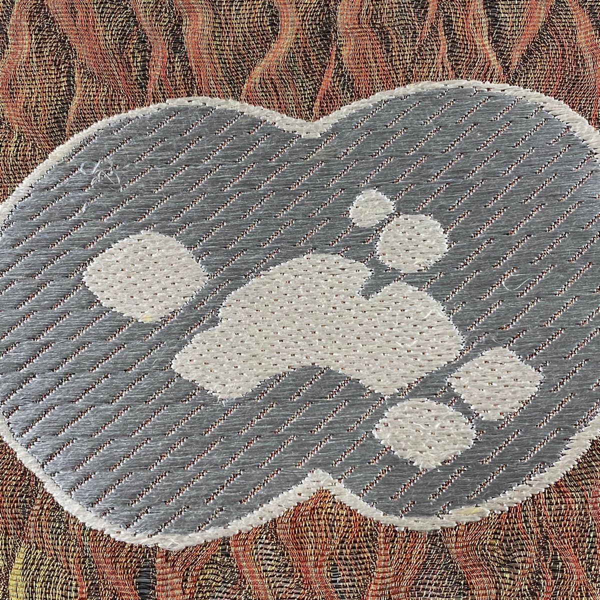 B 扇に季節の花々 金糸 白色 唐草唐花 六通 正絹 フォーマルな袋帯 楽天市場】平和屋着物◎六通柄袋帯 唐織 舞蝶花唐草文 黒地 金