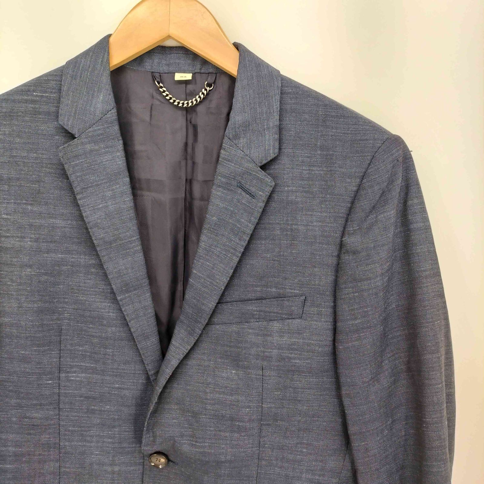 【美品】BURBERRY LONDON テーラードジャケット 濃紺 L-XL バーバリーロンドン BURBERRY LONDON テーラードジャケット