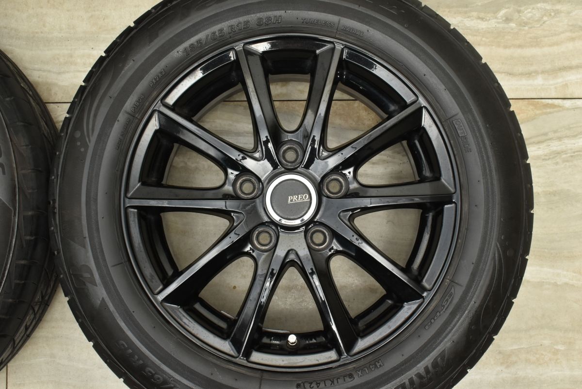 大 PREO 15in 6J 53 PCD114.3 ブリヂストン プレイズ PX2 185 65R15 GT GB フリード ジャパンタクシー ホイールのみ可 NOITHATQUANGTHANH_NET