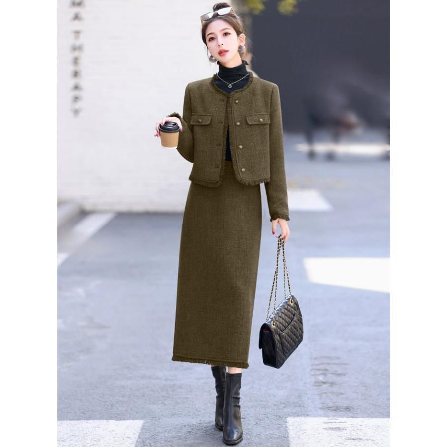ロングスカート スリット入り