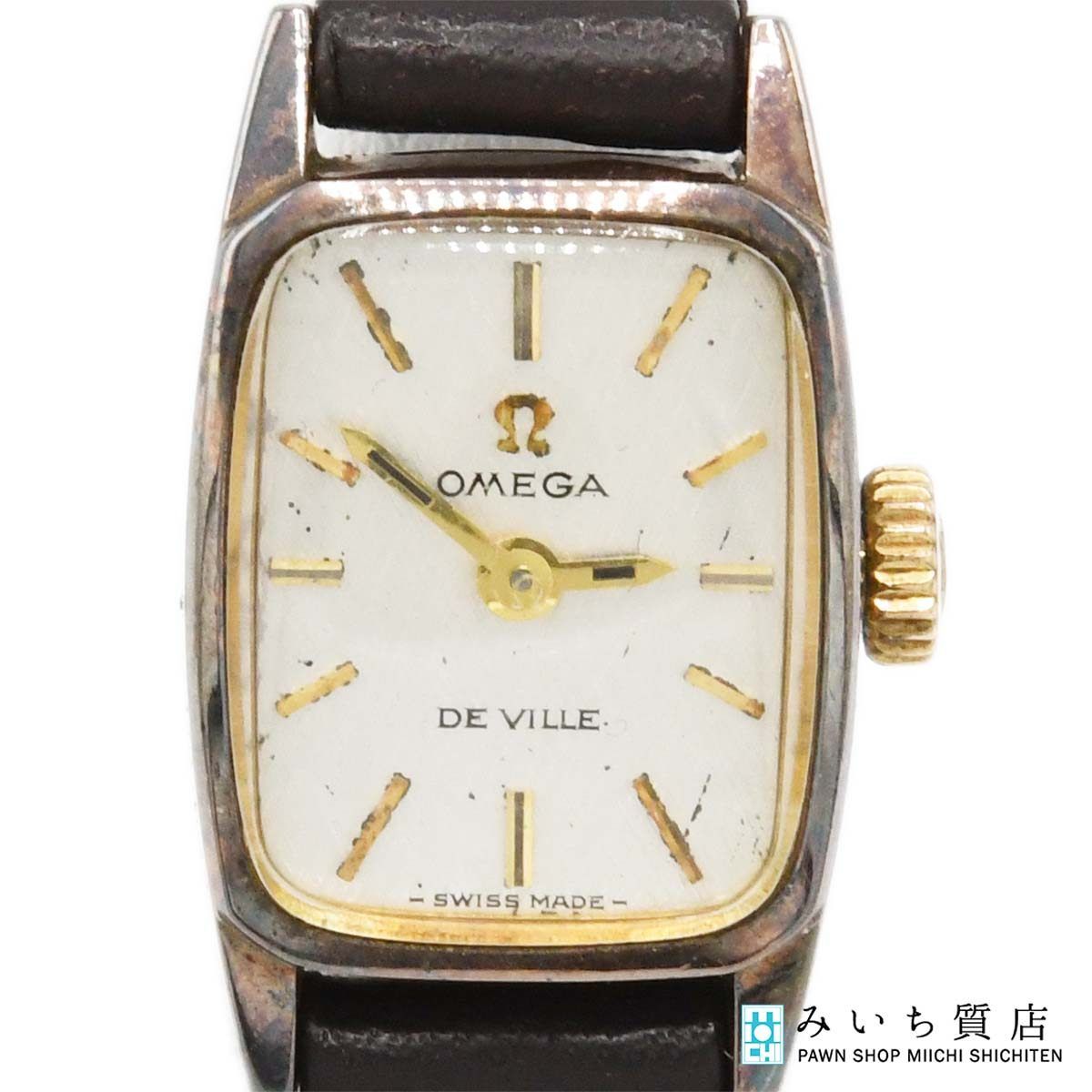 腕時計 稼働 OMEGA オメガ デビル 511.268 cal.485 手巻き シルバー色文字盤 H 20355