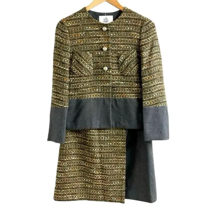 OLD ENGLAND オールドイングランド ツイード ジャケット スカート