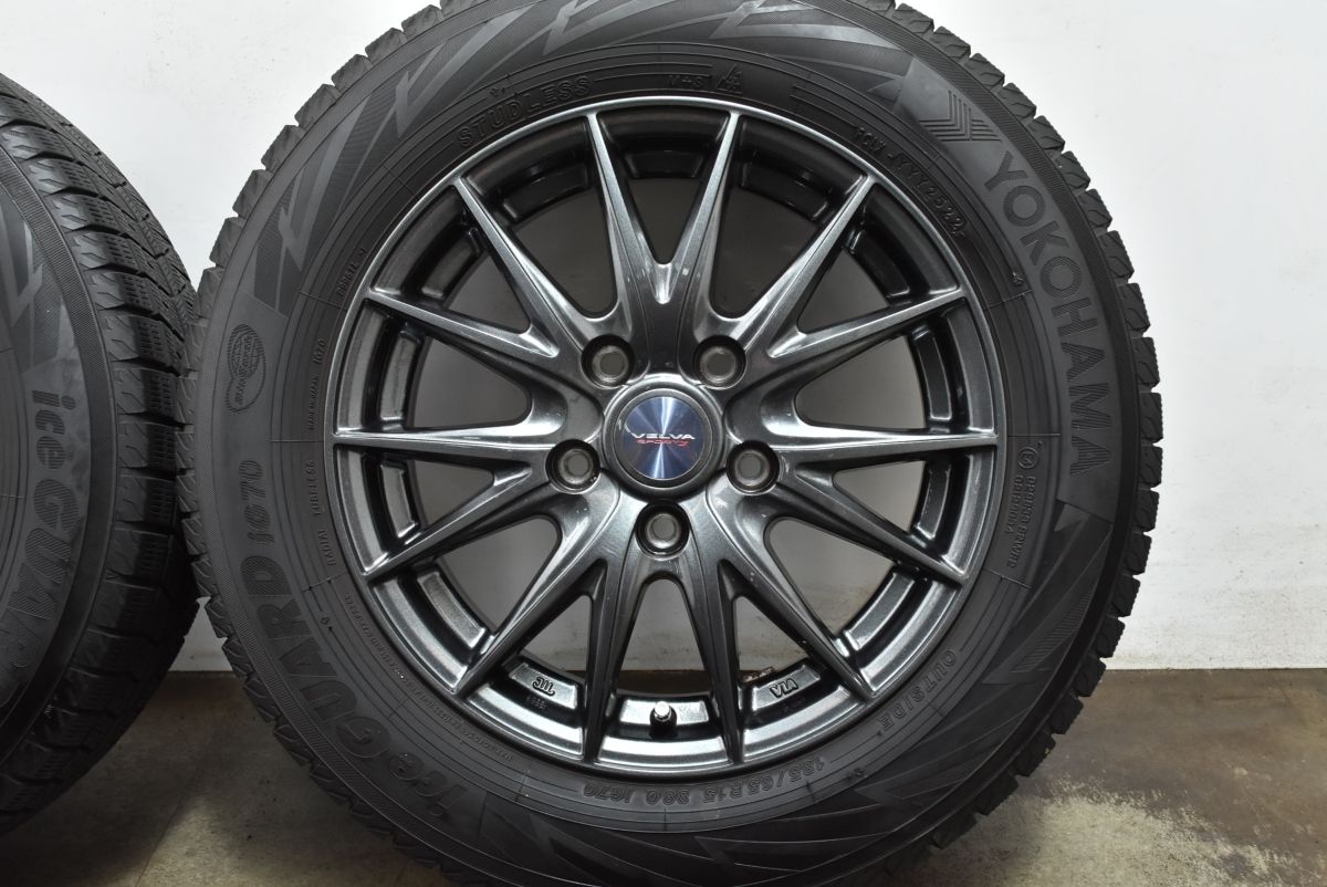 全品送料無料! 程度良好品 WEDS 15in 6J 53 PCD114.3 ヨコハマ アイスガード7 IG70 185 65R15 GT GB5 GB6 フリード ノア ヴォクシー ステップワゴン 激安特価で販売中！