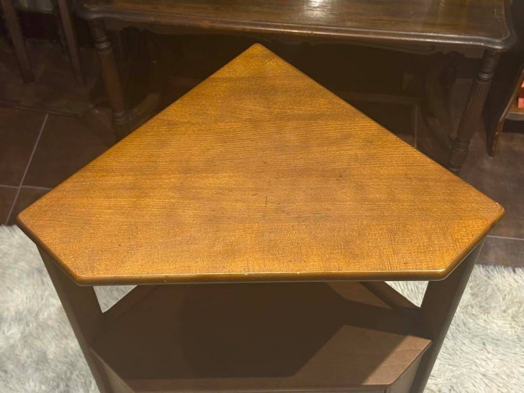 karimoku カリモク　電話台　ファックス台　コーナーキャビネット　IZ karimoku カリモク 電話台 ファックス台 コーナーキャビネット