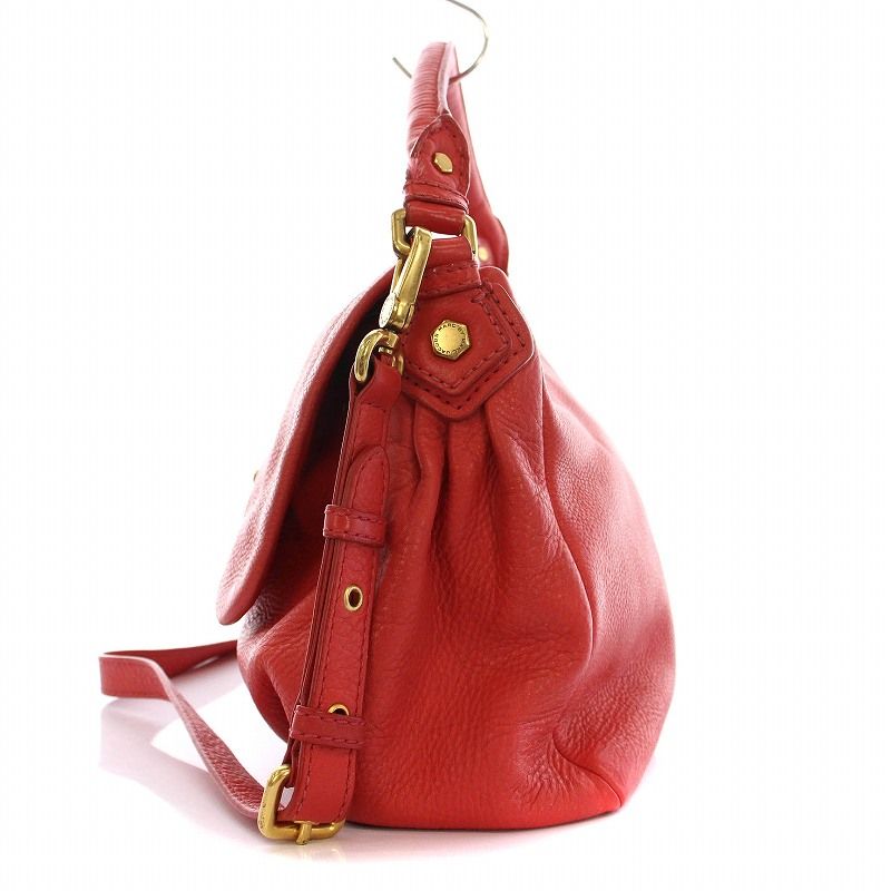 MARC JACOBS マークジェイコブス　ショルダーバック　ハンドバック　赤 マークバイマークジェイコブス ショルダーバッグ レザー 2way