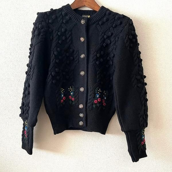 McDavid ハンドメイド デザインカーディガン XLサイズ ドイツ製 80s McDavid ハンドメイド デザインカーディガン XLサイズ ドイツ製 80s