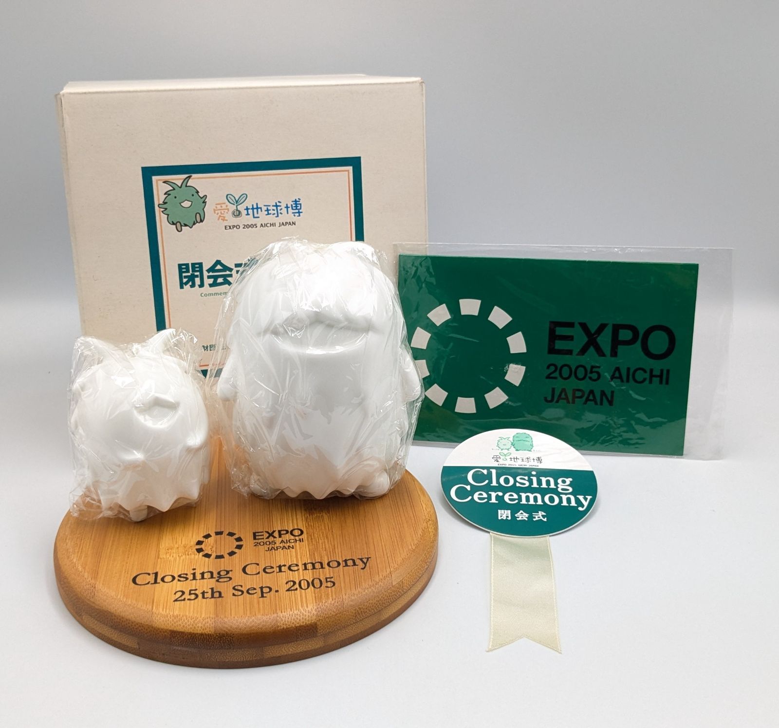 Noritake ノリタケ 愛地球博 EXPO 2005 AICHI JAPAN 閉会式記念品 モリゾー キッコロ 置物 オブジェ