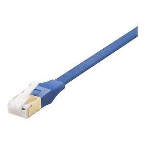 【新品・2営業日で発送】BUFFALO バッファロー ツメ折れないCat7 LANケーブルフラット 5m ブルー(BL7TF50BL)