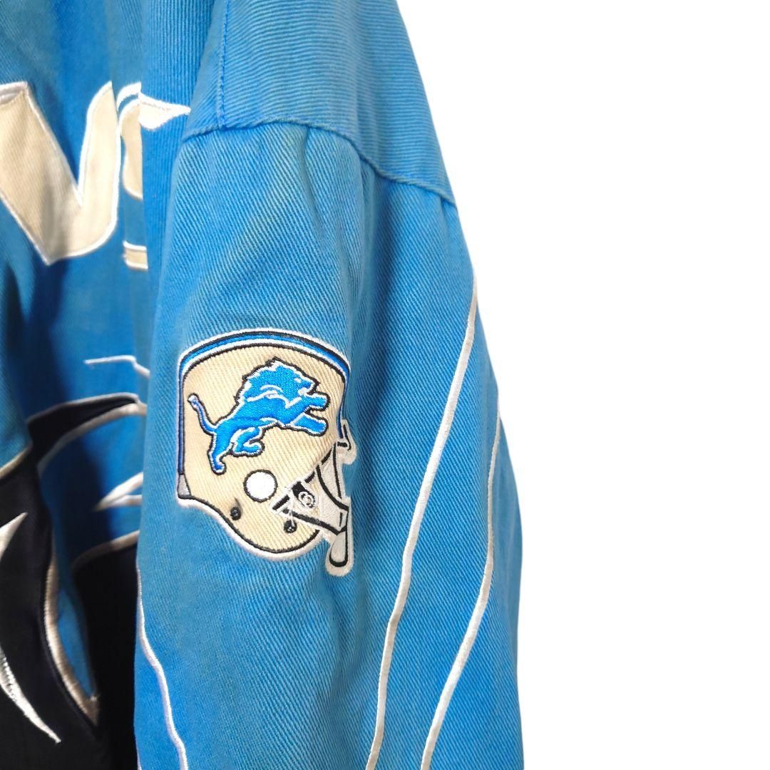 【NFL】DETROIT LIONS チームロゴ刺繍 スタジャン A-2412 NFL】DETROIT LIONS チームロゴ刺繍 スタジャン A-2412 - メルカリ