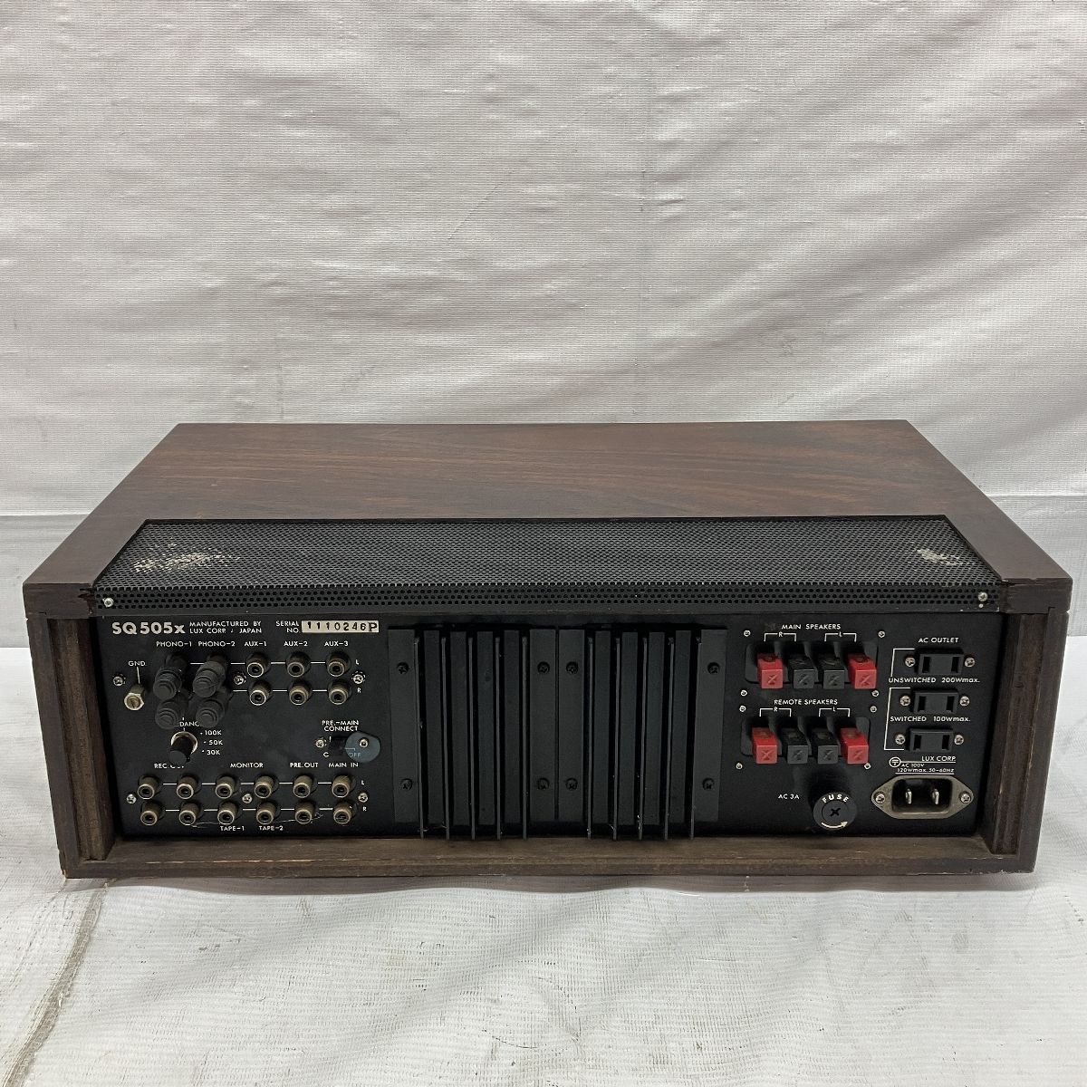 アンプ Lux505x LUXMAN ラックスマン SQ505X プリメインアンプ - 中古オーディオ