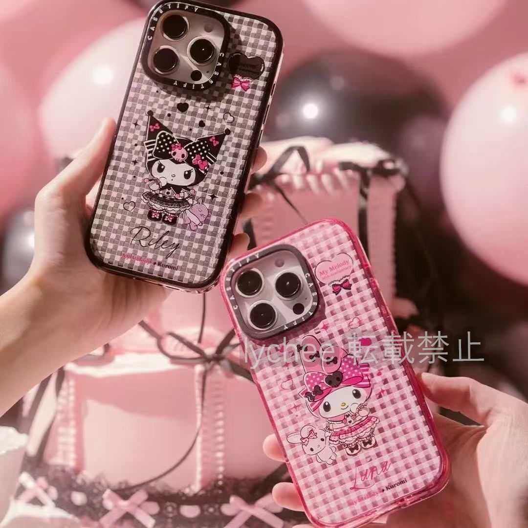 ☆ CASETIFY&Kuromi【クロミ】連名 透明 iPhoneケース