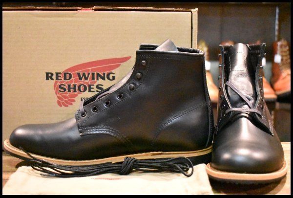 10.5D 24年 レッドウィング 9423 ベックマン 黒 ブラック エクスカリバー プレーン 9414 9014 ブーツ redwing HOPESMORE FF041