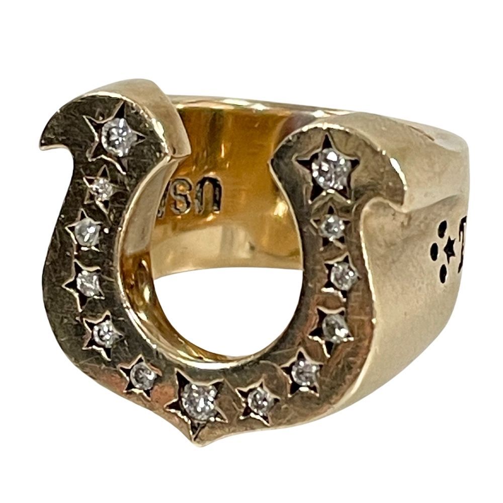 TENDERLOIN テンダーロイン T-H.S RING GOLD/STONE 8K ダイヤ