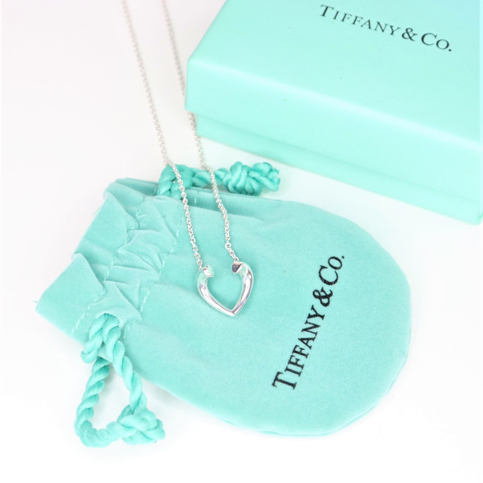 Tiffany\u0026Co ティファニー パフハート ハート ネックレス SV925