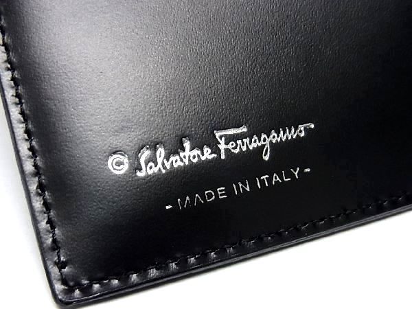 FERRAGAMO 財布 □新品□未使用□ Salvatore Ferragamo フェラガモ レザー 二