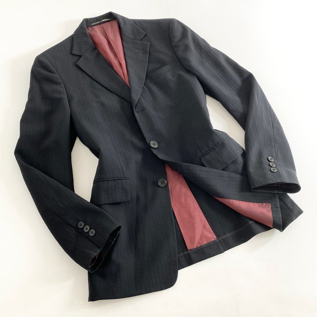 88i3 GAULTIER HOMME objet ジャンポールゴルチエ テーラードジャケット 格子模様 サイズ46 ブラック メンズ 男性用 88i3 GAULTIER HOMME objet ジャンポールゴルチエ テーラード