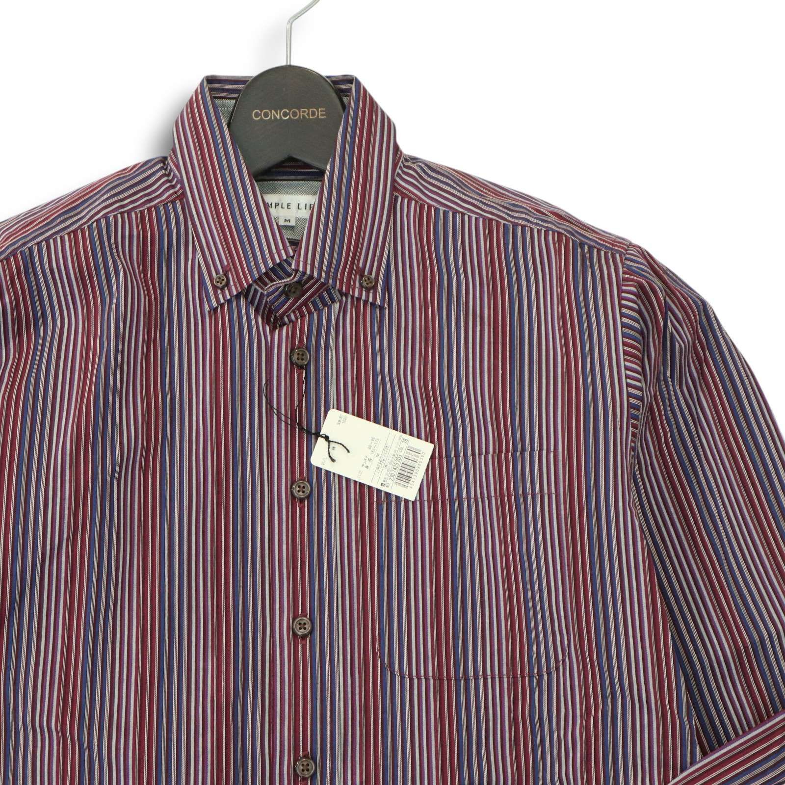 SIMPLE LIFE シンプルライフ レナウン 通年 コンフォート サック ジャケット Sz.3L　メンズ グレー 特大 大きいサイズ　C3T01194_2#O SIMPLE LIFE シンプルライフ レナウン 通年☆ チェック柄 長袖 シャツ