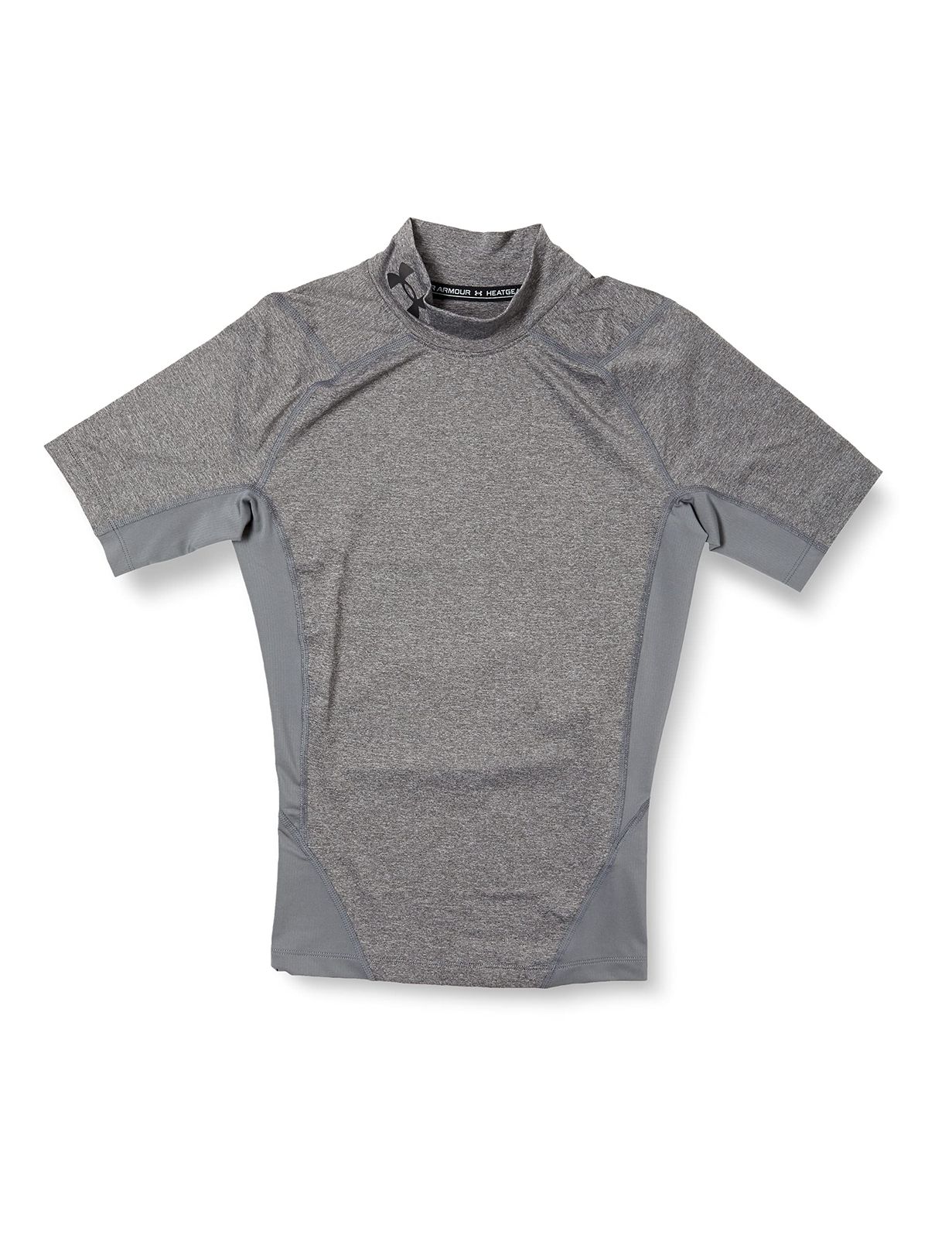 [アンダーアーマー] UA HG Armour Comp Mock SS [Carbon Heather / / Black] [L]