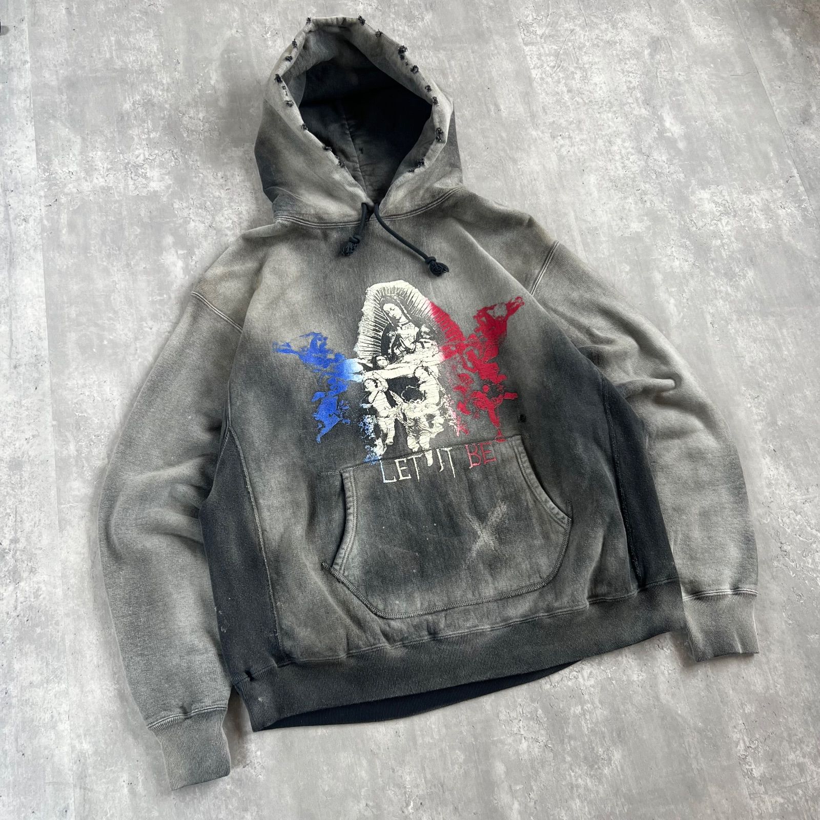 BOW WOW × NUBIAN バウワウ ヌビアン HARD AGEING HOODIE ヴィンテージ 