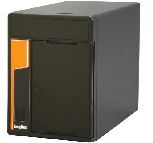 PCハード ロジテック Mini-BOX型2ベイNAS 1TB LSV-MS1T|2MWG