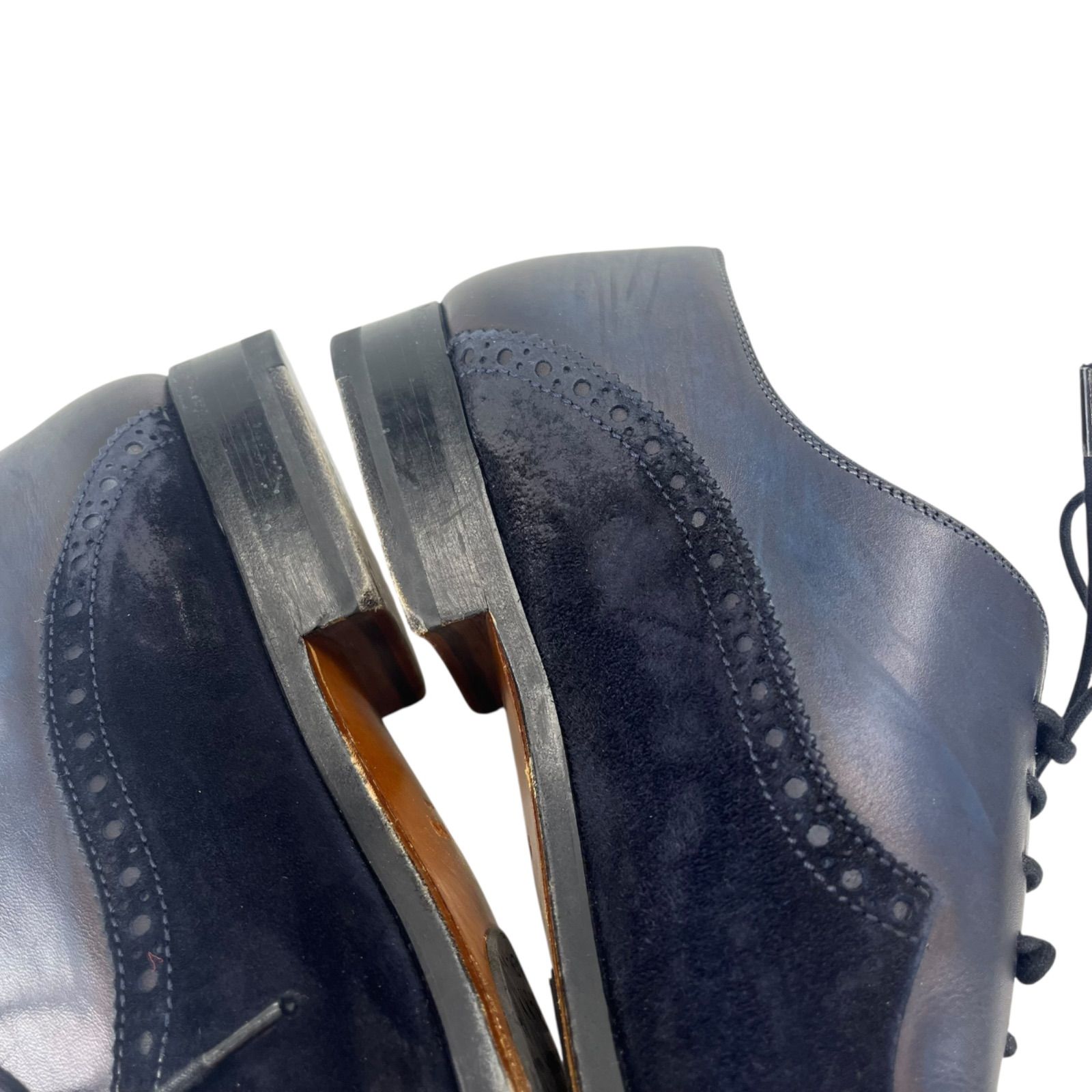 マグナーニ MAGNANNI ネイビー ビジネス ドレスシューズ レザー 43