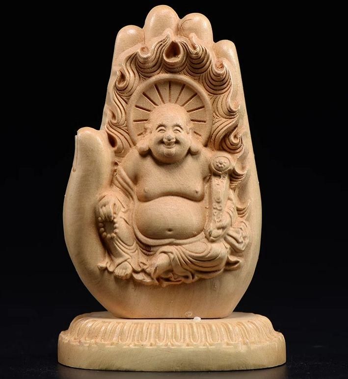 弥勒仏像 木彫 彫刻 仏教美術 装飾品 工芸品 美術品 置物